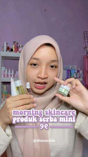 morning skincare produk serba minii