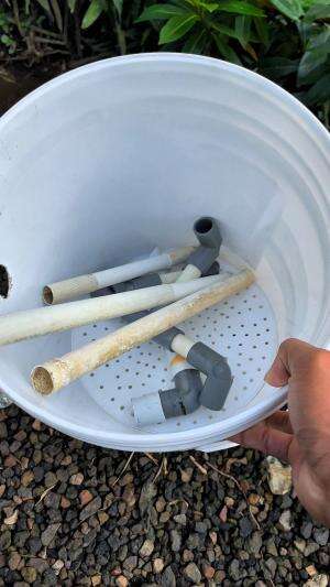 Bikin filter kolam dari barang bekas