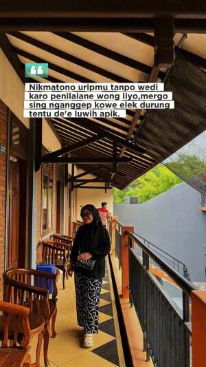 Nikmatono uripmu apapun kahanan ee .,, nganti wong liyo ngomong ? Penak yo dadi awakmu #quote #quotes  #Semangat  #gigih #nasehat #katabijak