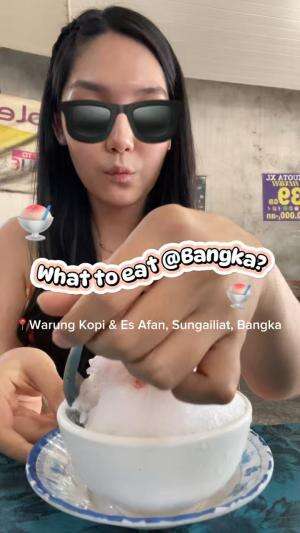 Makan es di bangka