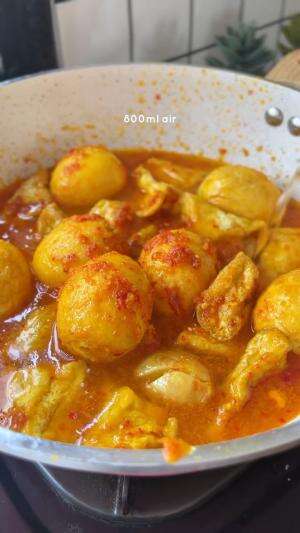 MENU MASAKAN RUMAHAN SIMPLE
“Gulai Tahu Telur”
#Cooking #inspiration #Menumasakanrumahan #Tips #Trik #Idejualan #ummuhusna