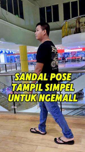 Sandal jepit pose super empuk sangat nyaman dipakai harian.