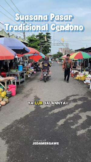 Suasana pasar tradisional cendono ramee lurrr #konten #viral #pasar #pasartradisional 