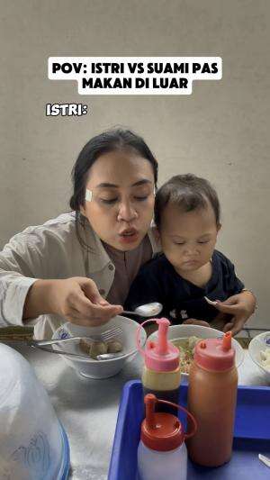 enak banget makannya sampe lupa bantu istri