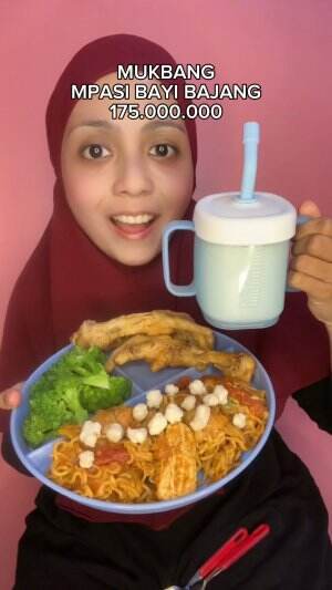 mukbang MPASI bayi bajang 175 juta