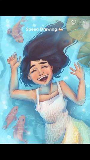 #SpeedDrawing Timelapse! Gambar ikaan fish🫶🏻✍🏻