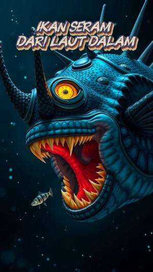 Ikan seram penghuni laut dalam. Anglerfish #ikanunik #RCTIPlus #fyp  #viral 