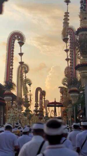 Acara karya tawur pedanan setiap 30 tahun di Ubud, Bali