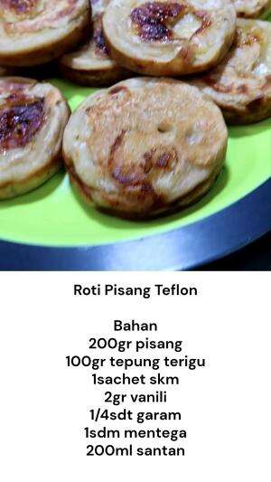 Roti Pisang Teflon 