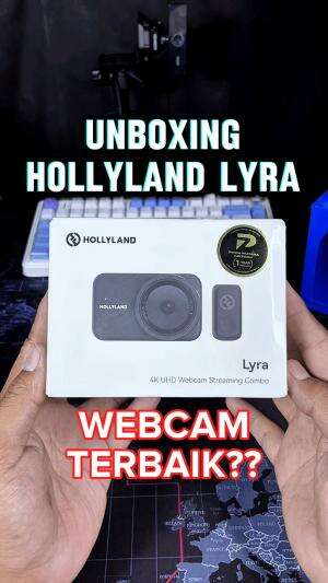 Unboxing webcam HOLLYLAND LYRA combo, cocok untuk kebutuhan live streaming dan sudah support kualitas 4k. Ini merupakan kamera webcam terbar