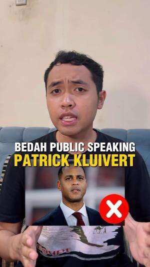 Patrick Kluivert resmi dipecat - Bedah Public Speaking Patrick Kluivert waktu konferensi pers setelah kalah dengan Irak dan gagal lolos ke P