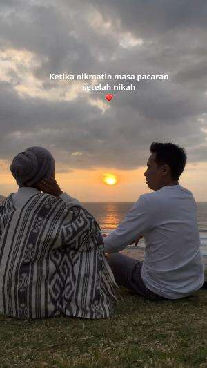 Sunset di bukit maresek lombok 🌅 #honeymoonbeach #sunset 