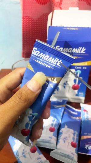 minum susu gamamilk premium #gamamilkpremium #fyp 