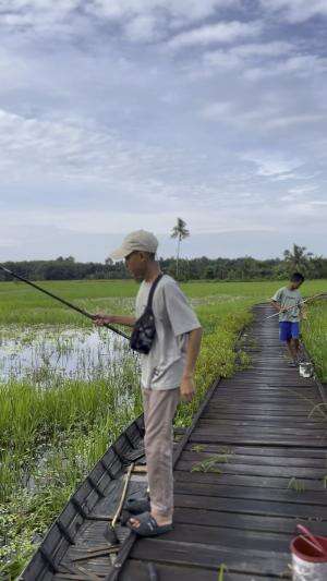 Mancing disawah 