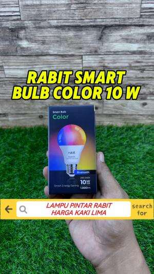Rekomendasi Lampu pintar yang bisa mengubah mood kamu, jadi asyik lagi dari Rabit Smart bulb color 10W. Karena lampu ini sudah hadir 16 juta