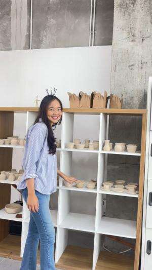 Aku suka banget kegiatan seni! ini di Ganara Art Space Jakarta