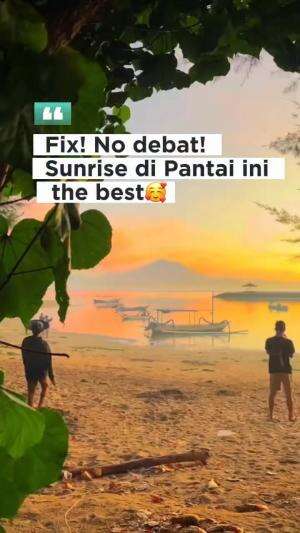 Pantai Sanur , tempat yang ter indah mengamati  sunrise