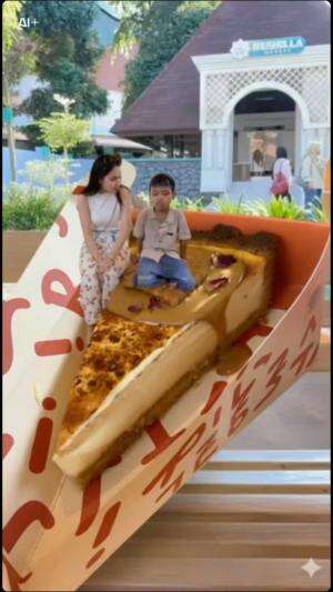 rama nangis gara-gara cheesecake nya ku makan