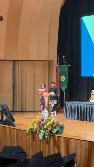 Bangga banget bisa mewakili seluruh wisudawan berkat Miss Indonesia❤️