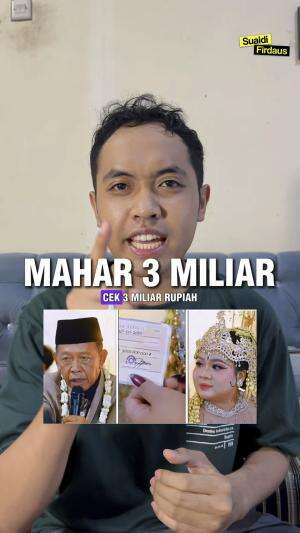 Kakek Tarman (Mbah Tarman) umur 74 Tahun Viral Menikahi Wanita Muda Umur 24 Tahun Dengan Mahar Cek 3 Miliar Rupiah , 

Beredar Juga Isu Mbah