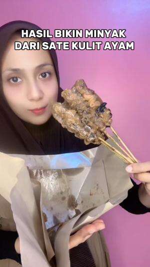 hasil minyak dari sate kulit ayam