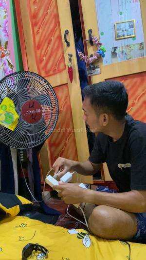 Aliran listriknya gak nyambung haha  #komedi 