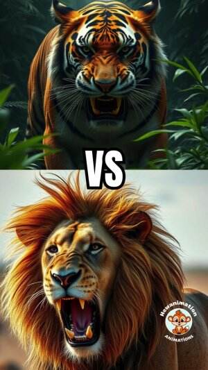 When Beast Collide #animal  #animasi #ai