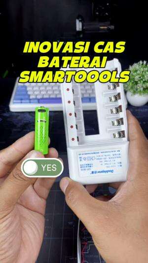 Inovasi baterai cas terbaru dari SMARTOOOLS microbatt series. Yang bisa ngecas baterai secara langsung pakai type c. 

#bateraismartoools #b