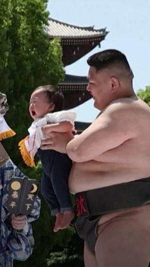 Sumo menangis di Jepang