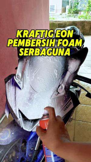 Rekomendasi pembersih busa serbaguna dari KRAFTIG EON, mencuci Kendaraan lebih sat set dan praktis karena tanpa perlu dibilas pakai air. Has