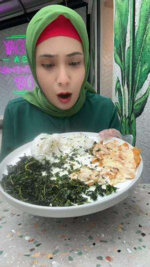 nasi ayam rumput tetangga buat kambing 