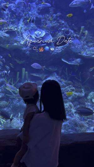 Healing bareng keluarga ! Cobain deh ke aquarium 🤍  #aquarium #bxschange 