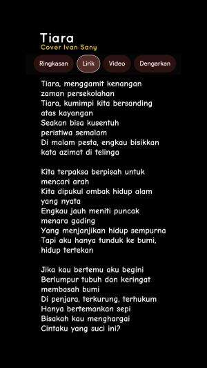 LIRIK LAGU JIKA KAU BERTEMU AKU BEGINI (Tiara Menggamit Kenangan Zaman Persekolahan) TIARA Cover #ivansany 