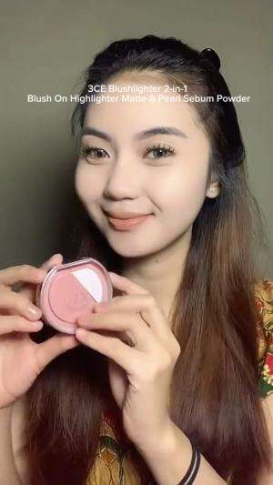 Blush on pink kaya gini beneran cantik bgt yaaa #blushon #makeup #chikaaprlaa