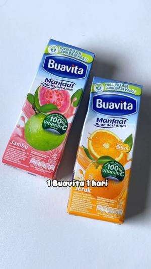 Jangan lupa jaga asupan vitamin c nya ya gays! Cukup minum 1 buavita 1hari 💕