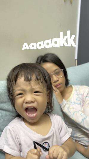 Jago juga nih cut kecil niruin suara teko 🤣 #siblings #kakakadik #bayilucu 