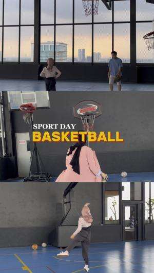 Main basket dadakan 🤏🏻 #basketball 