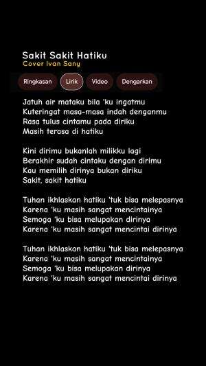 LIRIK LAGU SAKIT SAKIT HATIKU - VIA VALLEN (Jatuh air mataku bila ku ingatmu) Cover Ivan Sany #ivansany 