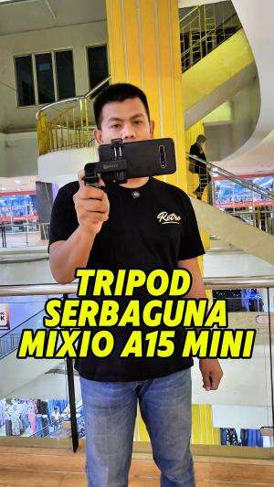Tripod serbaguna MIXIO A15 MINI ukurannya sangat Compact. 
