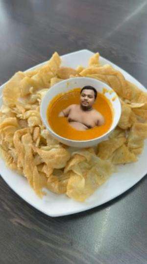 gak sengaja makan kari bekas mandi orang prindapan 