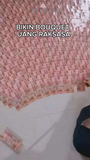 bikin bouquet bunga raksasa