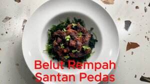 Geli tapi enak, pedasnya nagih, santan nya gurih, belutnya bikin melilit, Belut Santan Pedas #onlineaudutionmci13 