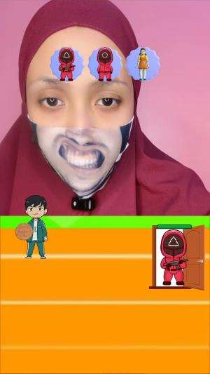 lempar pink guard & young hee pake dalgona candy biar gak kena dor