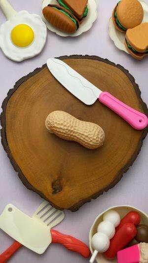 ASMR Cutting Peanut - Best Sound Ever! #asmr #satisfying  #relaxingsounds #asmrcuttingsounds