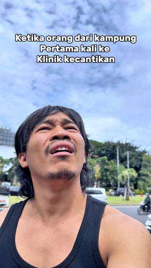 Kelihatan banget muka paniknya mas #treatment #klinikkecantikan