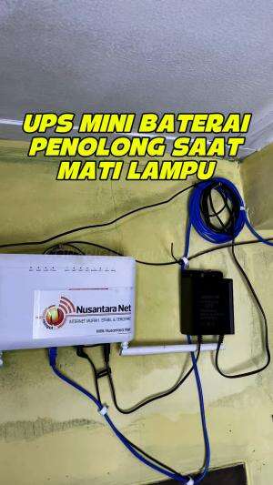 Sekarang ngak usah takut lagi Router WiFi kamu mati, kalau pakai UPS mini xihancam karena sudah ada baterai nya 9000 mah yang bisa digunakan