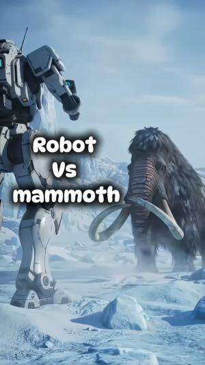 Apa yang terjadi jika robot vs mammoth ?  #shortplus  #shorts 