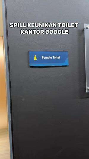 sangking uniknya toilet di kantor gugel bikin neng rarah bingung