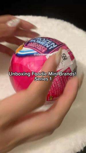 Unboxing Foodie Mini Brands Series 1 #unboxing #unboxingtime #mini #miniature #blindbox #gatcha #food #minifigure #figure #cute #yummy #fyp 