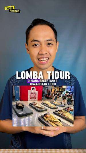 Lomba Tidur di Indonesia untuk Kamu yang Suka Tidur #Infotaiment  #faktaunik  #berita 